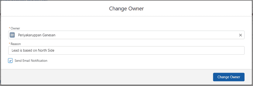 Enhance the standard Change Owner functionality