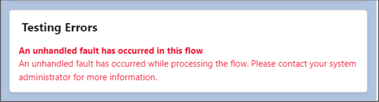 Unhandled Errors in Flow